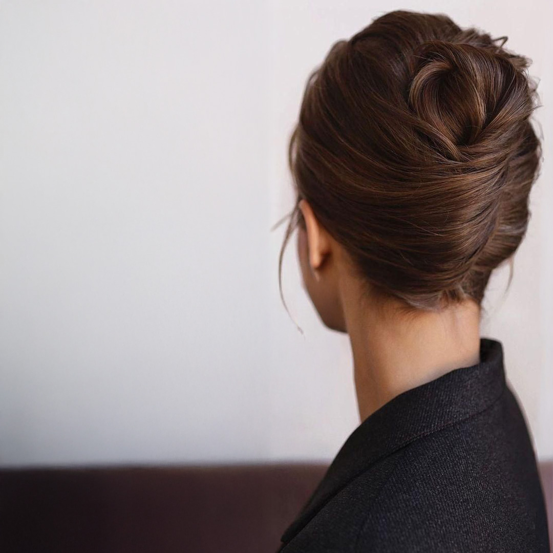 modern french twist hairstyle 