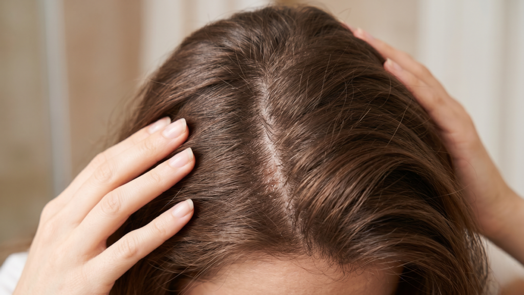 Scalp condition affecting hair growth