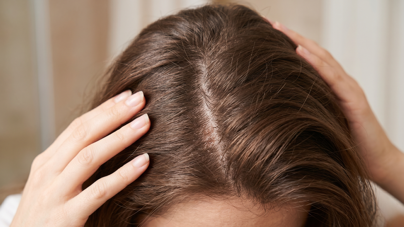 Scalp condition affecting hair growth