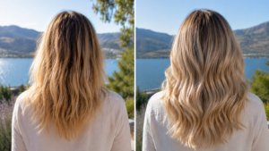 hair colour fades-okanagan summer